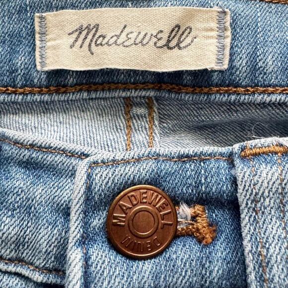 Madewell Jeans Womens 23 Blue 9 Inch High Rise Skinny Distressed J0513 SU18 - Picture 11 of 15